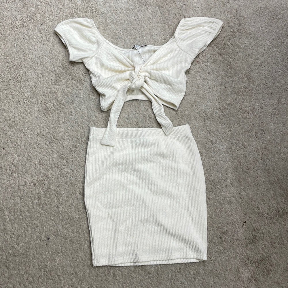 As I Am Mini Skirt Set - Ivory